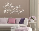 Always Remember to Kiss Me Goodnight Decal